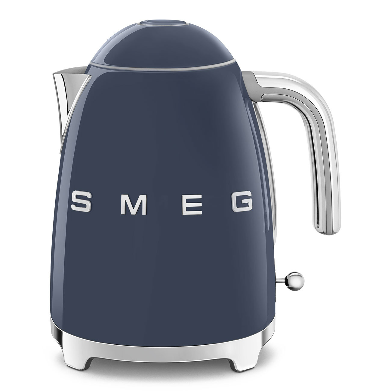 Електрическа кана SMEG KLF03NBEU, 2400 W, 1.7 л, 360° основа, Гланцово покритие, Морско синьо