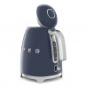 Cana electrica SMEG KLF03NBEU, 2400 W, 1,7 l, Baza rotativa la 360°, Finisaj lucios, Albastru marin