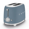 SMEG 50's Style TSF01SBMEU Toaster, 950W, 2-slice, 6 settings, Crumb tray, Retractable cord, Stainless steel, Stormy Blue