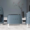 SMEG 50's Style TSF01SBMEU Toaster, 950W, 2-slice, 6 settings, Crumb tray, Retractable cord, Stainless steel, Stormy Blue
