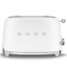 Тостер за хляб SMEG 50's Style TSF01WHMEU, 950W, 2 филии, 6 нива, Тавичка за трохи, Вграден кабел, Неръждаема стомана, Бял мат