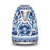 Ηλεκτρική κανάτα SMEG Dolce & Gabbana KLF03DGBEU, 2400 W, 1,7 λ, βάση 360°, γυαλιστερό φινίρισμα, μεσογειακό μπλε