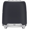 Τοστιέρα SMEG 50's Style TSF01BLMEU, 950 W, 2 φέτες, 6 επίπεδα, Δίσκος για ψίχουλα, Ενσωματωμένο καλώδιο, Ανοξείδωτο ατσάλι, Μαύρο ματ
