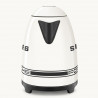 SMEG Porsche KLF03PCWEU elektromos vízforraló, 2400 W, 1,7 l, 360°-os talp, fényes felület, fehér