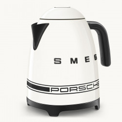 Ηλεκτρική κανάτα SMEG Porsche KLF03PCWEU, 2400 W, 1,7 λ, βάση 360°, γυαλιστερό φινίρισμα, λευκό