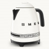 SMEG Porsche KLF03PCWEU elektromos vízforraló, 2400 W, 1,7 l, 360°-os talp, fényes felület, fehér