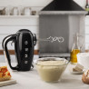 SMEG 50's Style HMF01BLEU kézi keverőgép, 250 W, 9 sebességfokozat, Turbo, rejtett LED-kijelző, időzítő, tartozékok, fekete