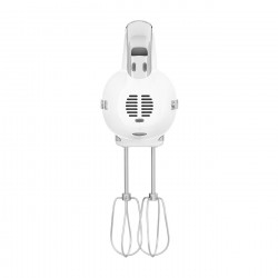 SMEG 50's Style HMF01WHEU Hand Mixer, 250W, 9 speeds, Turbo, Hidden LED display, Timer, Accessories, White