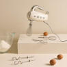 SMEG 50's Style HMF01CREU Hand Mixer, 250W, 9 speeds, Turbo, Hidden LED display, Timer, Accessories, Cream