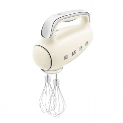 SMEG 50's Style HMF01CREU Hand Mixer, 250W, 9 speeds, Turbo, Hidden LED display, Timer, Accessories, Cream