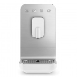 Еспресо машина SMEG Collezione BCC11WHMEU, 1350 W, 19 bar, 1.4 л, 8 функции, Вградена мелачка, Бял
