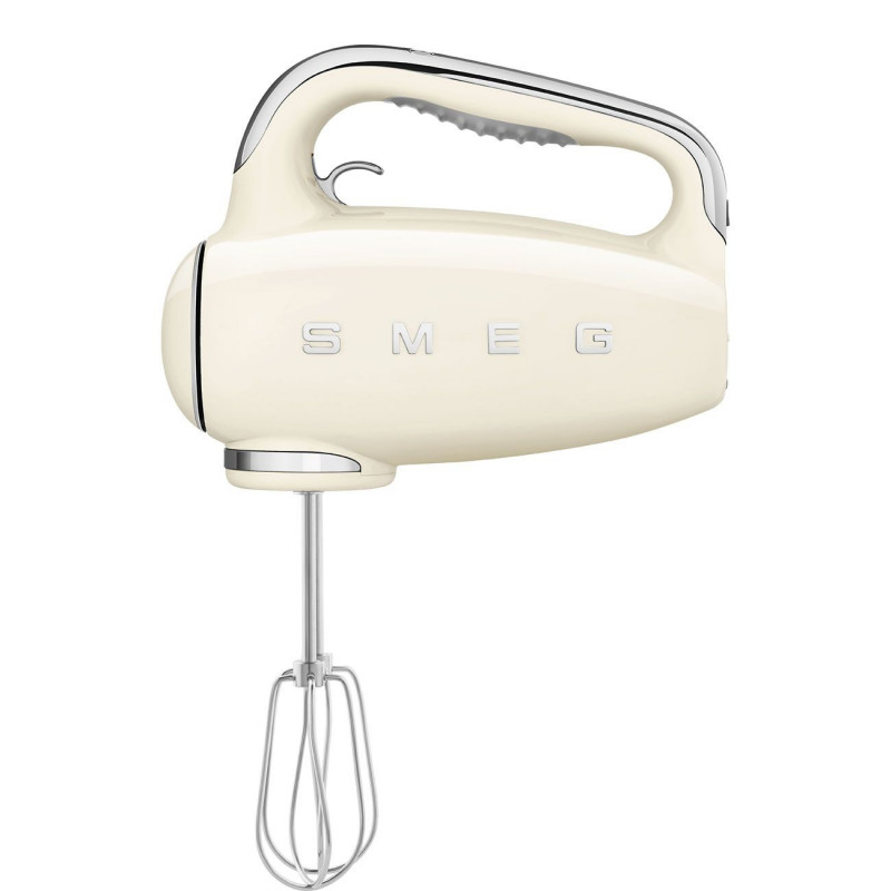 SMEG 50's Style HMF01CREU Hand Mixer, 250W, 9 speeds, Turbo, Hidden LED display, Timer, Accessories, Cream