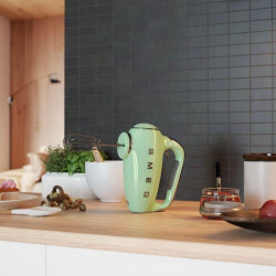 SMEG 50's Style HMF01PGEU Hand Mixer, 250W, 9 speeds, Turbo, Hidden LED display, Timer, Accessories, Green