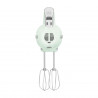 Mixer manual SMEG 50's Style HMF01PGEU, 250 W, 9 viteze, Functie Turbo, Afisaj LED, Timer, Accesorii, Verde