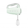 SMEG 50's Style HMF01PGEU Hand Mixer, 250W, 9 speeds, Turbo, Hidden LED display, Timer, Accessories, Green