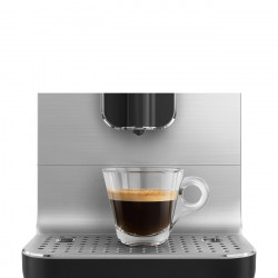 Espressor automat SMEG Collezione BCC11BLMEU, 1350 W, 19 bar, 1,4 l, 8 functii, Rasnita incorporata, Negru