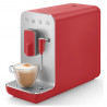 SMEG Collezione BCC02RDMEU eszpresszógép, 1350 W, 19 bar, 1,4 l, 8 funkció, beépített őrlő, gőzfúvóka, piros