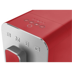Μηχανή εσπρέσο SMEG Collezione BCC02RDMEU, 1350 W, 19 bar, 1,4 λίτρα, 8 λειτουργίες, Ενσωματωμένος μύλος, Ακροφύσιο ατμού, Κόκκινο