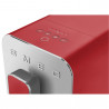 SMEG Collezione BCC02RDMEU eszpresszógép, 1350 W, 19 bar, 1,4 l, 8 funkció, beépített őrlő, gőzfúvóka, piros