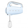 SMEG 50's Style HMF01PBEU Hand Mixer, 250W, 9 speeds, Turbo, Hidden LED display, Timer, Accessories, Blue
