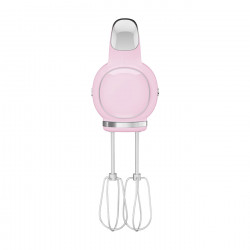 SMEG 50's Style HMF01PKEU Hand Mixer, 250W, 9 speeds, Turbo, Hidden LED display, Timer, Accessories, Pink