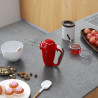 Mixer manual SMEG 50's Style HMF01RDEU, 250 W, 9 viteze, Functie Turbo, Afisaj LED, Timer, Accesorii, Rosu