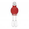 Mixer manual SMEG 50's Style HMF01RDEU, 250 W, 9 viteze, Functie Turbo, Afisaj LED, Timer, Accesorii, Rosu