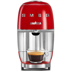 SMEG Lavazza A Modo Mio LM200 kapszulás eszpresszógép, 1250 W, 10 bar, 0,9 l, gyors felmelegedés, piros