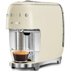 Espressor cu capsule SMEG Lavazza A Modo Mio LM200, 1250 W, 10 bar, 0,9 l, Incalzire rapida, Crem