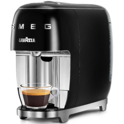 Espresor cu capsule SMEG Lavazza A Modo Mio LM200, 1250 W, 10 bar, 0,9 l, Incalzire rapida, Negru