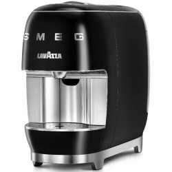 Еспресо машина за капсули SMEG Lavazza A Modo Mio LM200, 1250 W, 10 bar, 0.9 л, Бързо загряване, Черен