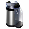 Rasnita de cafea Oliver Voltz OV51172D, 130 W, Recipient pentru cafea macinata de 50 g, 2 filtre pentru cafea macinata finsi grosier, Negru/Argintiu