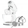 Μίξερ SMEG SMF15WHEU, 1000 W, 4,8 λίτρα, 10 ταχύτητες, Άμεση μετάδοση κίνησης, Αντιολισθητικά πόδια, Λευκό