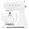 Mixer planetar SMEG SMF15WHEU, 1000 W, 4,8 l, 10 viteze, Actionare directa, Alb