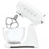SMEG SMF15WHEU Stand Mixer, 1000 W, 4.8 L, 10 speeds, Direct drive, Non-slip feet, White