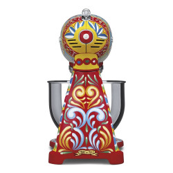 Mixer planetar SMEG Dolce & Gabbana SMF03DGEU, 800 W, 4,8 l, 10 viteze, Functie de pornire treptata, Multicolor
