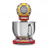 Планетарен миксер SMEG Dolce & Gabbana SMF03DGEU, 800 W, 4.8 л, 10 скорости, Функция за плавен старт, Крачета против хлъзгане, Многоцветен