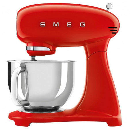 Μίξερ SMEG SMF03RDEU, 800 W, 4,8 λίτρα, 10 ταχύτητες, Λειτουργία ομαλής εκκίνησης, Αντιολισθητικά πόδια, Κόκκινο