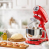SMEG SMF03RDEU Stand Mixer, 800 W, 4.8 L, 10 speeds, Soft-start function, Non-slip feet, Red