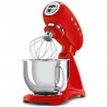 SMEG SMF03RDEU Stand Mixer, 800 W, 4.8 L, 10 speeds, Soft-start function, Non-slip feet, Red