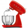 SMEG SMF03RDEU Stand Mixer, 800 W, 4.8 L, 10 speeds, Soft-start function, Non-slip feet, Red