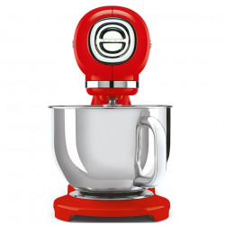 Mixer planetar SMEG SMF03RDEU, 800 W, 4,8 l, 10 viteze, Functie de pornire treptata, Rosu