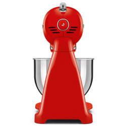 Планетарен миксер SMEG SMF03RDEU, 800 W, 4.8 л, 10 скорости, Функция за плавен старт, Крачета против хлъзгане, Червен