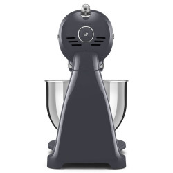 Mixer planetar SMEG SMF03GREU, 800 W, 4,8 l, 10 viteze, Functie de pornire treptata, Bol cu maner, Gri