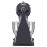 Mixer planetar SMEG SMF03GREU, 800 W, 4,8 l, 10 viteze, Functie de pornire treptata, Bol cu maner, Gri