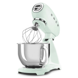 SMEG SMF03PGEU Stand Mixer, 800 W, 4.8 L, 10 speeds, Soft-start function, Non-slip feet, Pastel green