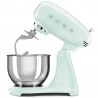 Mixer planetar SMEG SMF03PGEU, 800 W, 4,8 l, 10 viteze, Functie de pornire treptata, Verde pastel
