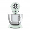 Mixer planetar SMEG SMF03PGEU, 800 W, 4,8 l, 10 viteze, Functie de pornire treptata, Verde pastel