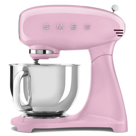 Μίξερ SMEG SMF03PKEU, 800 W, 4,8 λίτρα, 10 ταχύτητες, Λειτουργία ομαλής εκκίνησης, Αντιολισθητικά πόδια, Ροζ