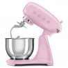 Μίξερ SMEG SMF03PKEU, 800 W, 4,8 λίτρα, 10 ταχύτητες, Λειτουργία ομαλής εκκίνησης, Αντιολισθητικά πόδια, Ροζ